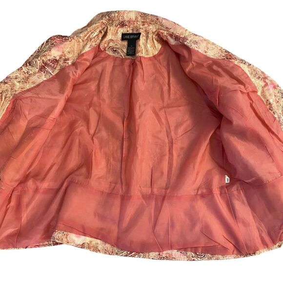 Lane Bryant Blazer Womens 18 Orange Jacket Work Office Harvest Casual Career - Picture 6 of 16